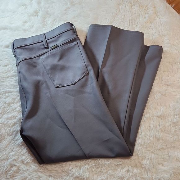 Wrangler Other - Wrangler Wrancher Gray Dress Pants Bootcut Sz 44 inseam 30